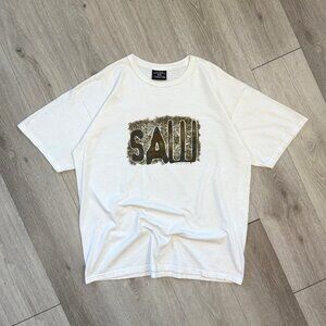 Rare Vintage 2004 Saw Movie Promo Men's White Steve & Barry's T-Shirt Size XL